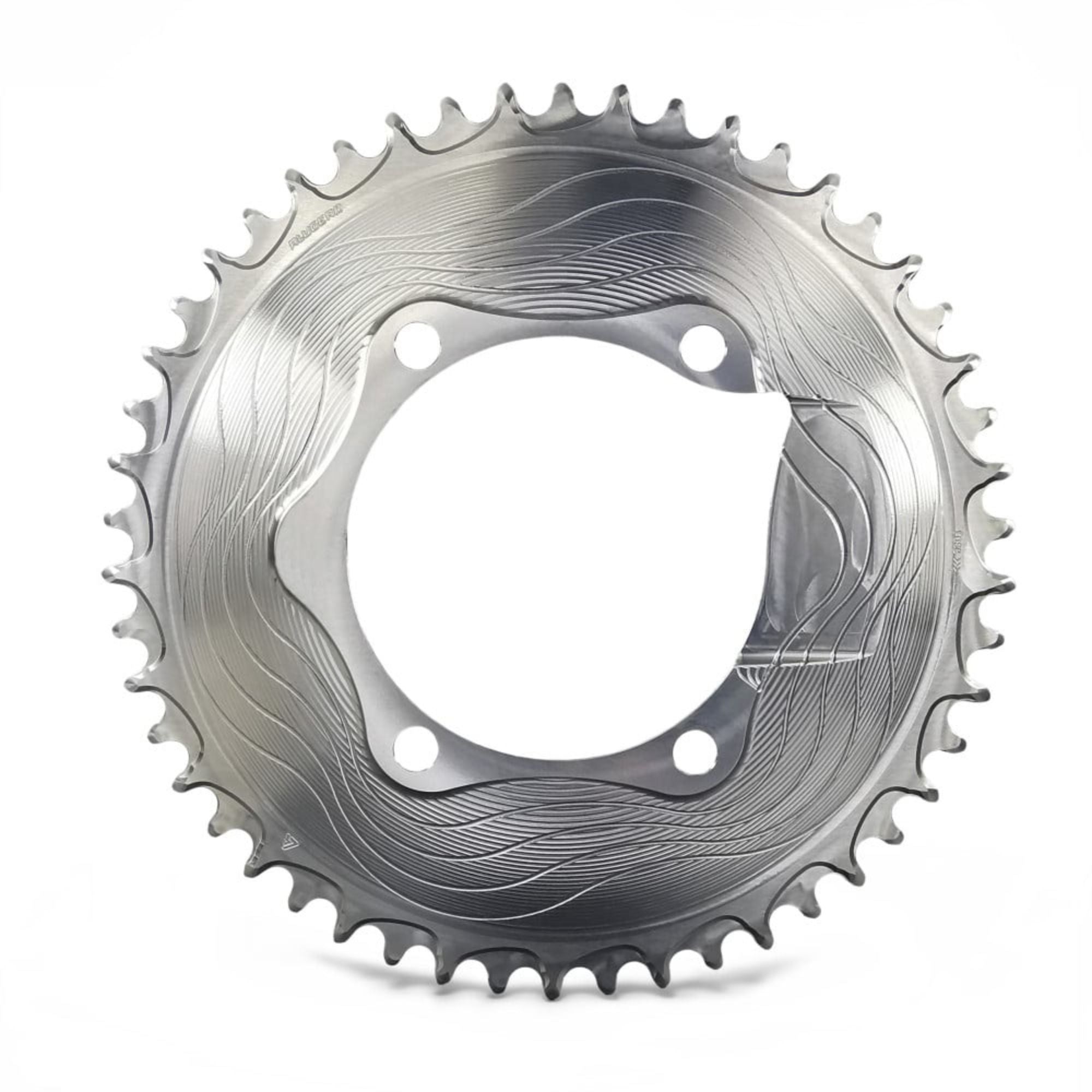 Alugear Rund 1-speed for 11sp 110 BCD 4b Shimano Asymmetric Road/Gravel
