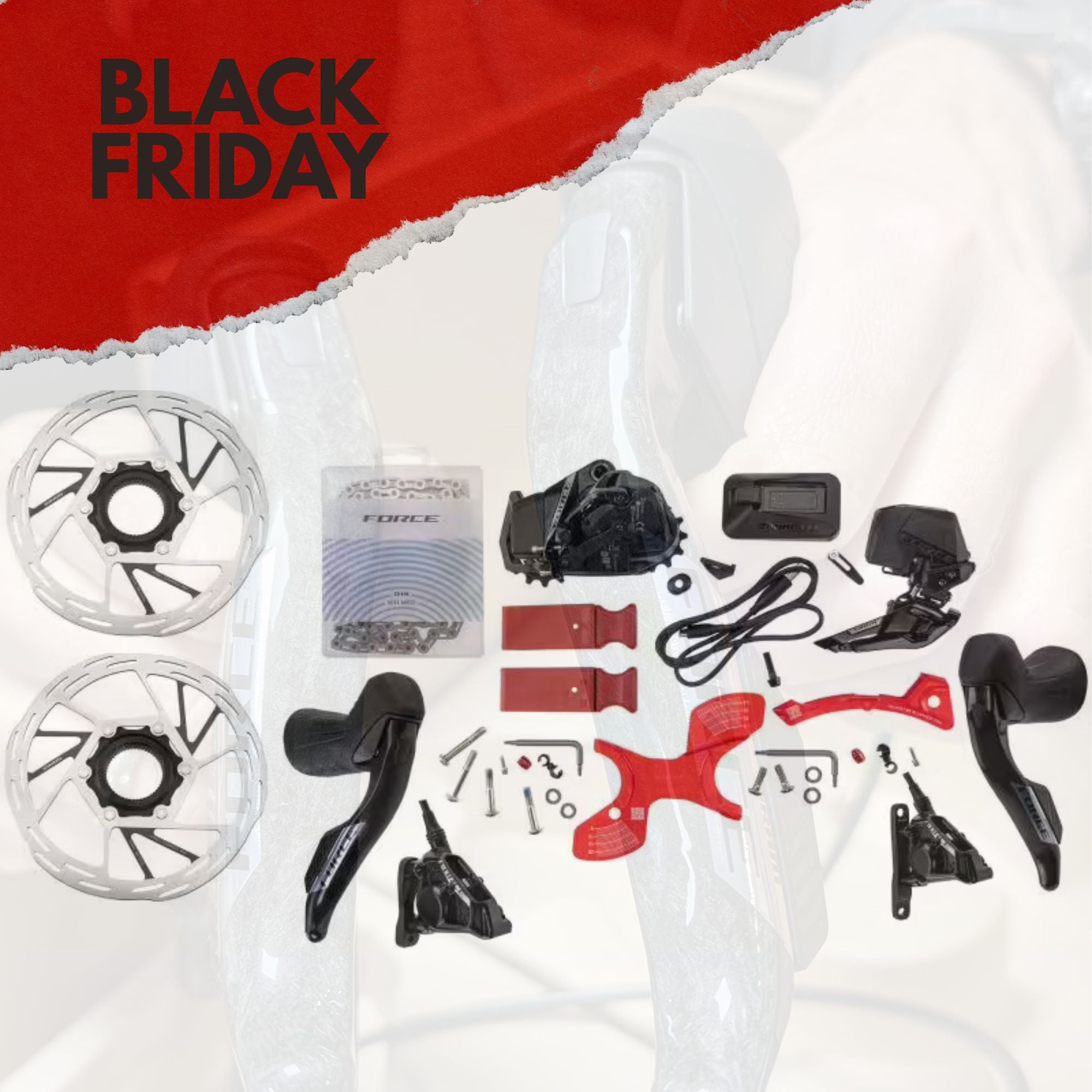 SRAM Geargruppesæt Force AXS E1 (12-speed, disc) Gruppekit