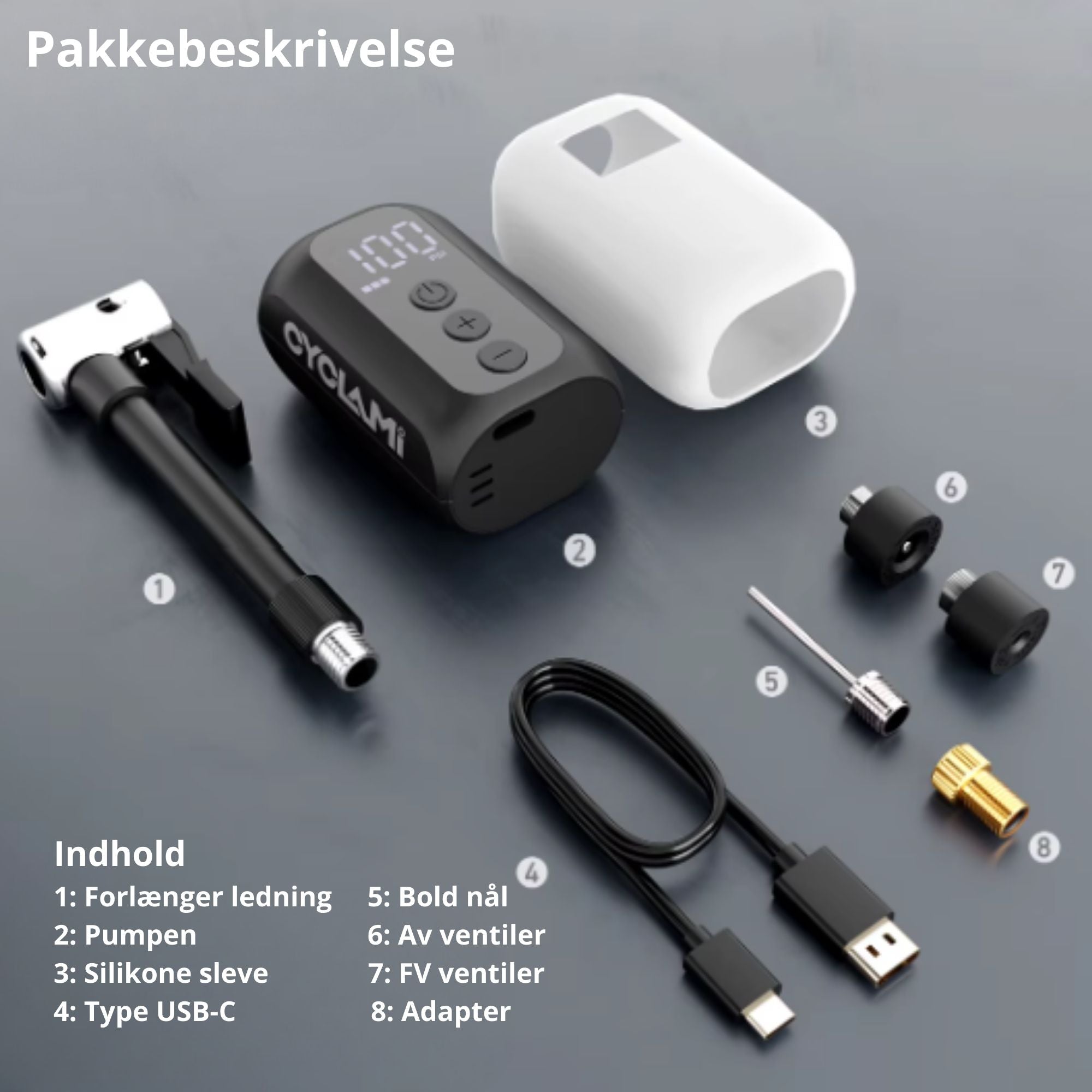 Elektrisk pumpe - Kun 98 gram - En af de mindste på markedet - Speciel Team Rynkeby pris