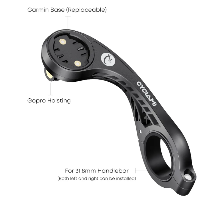 *TILBUD* Kraftig lygte på 2200Lumens + Out-Front til Garmin - Vælg mellem 2 slags Outfronts til Garmin