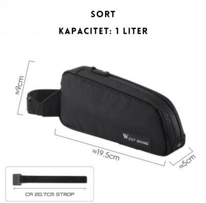 Cykelväska - Montering med remmar eller skruvar