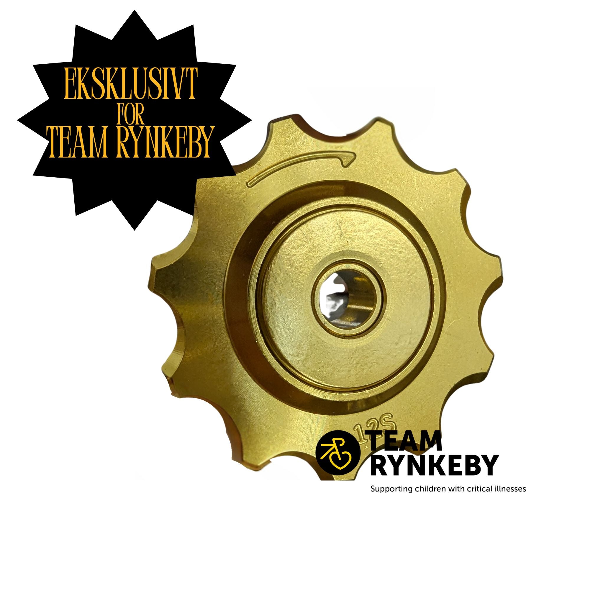 Guld Pulleyhjul med keramiske lejer - Lir og Performance til din Team Rynkeby cykel