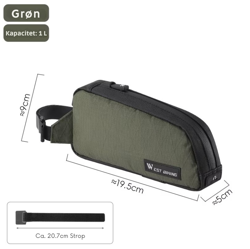 Cykelväska - Montering med remmar eller skruvar