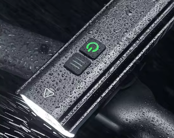 *TILBUD* Kraftig lygte på 2200Lumens + Out-Front til Garmin - Vælg mellem 2 slags Outfronts til Garmin