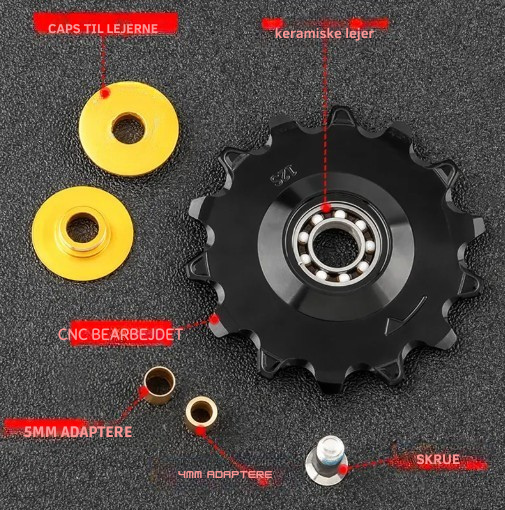 BLACK FRIDAY SPAR 50% Pulleyhjul - Keramiske lejer - Til Sram 12-speed - 2 stk