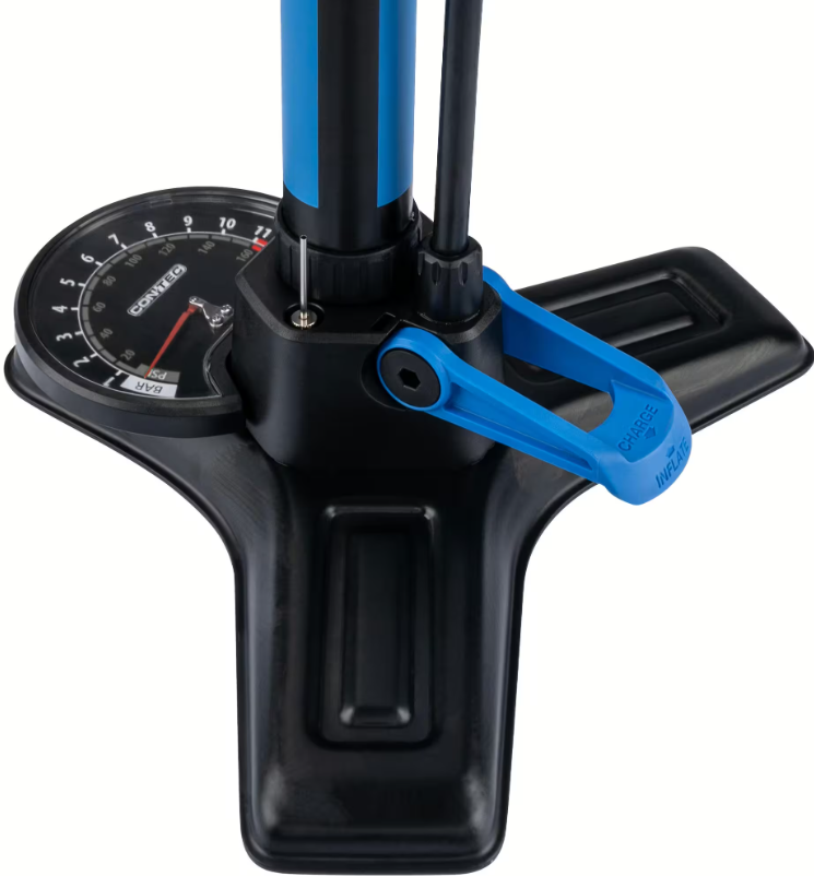 CONTEC gulvpumpe "Air Support Boost" - Genial tubeless pumpe - Med luftkammer