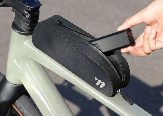 Cykelväska - Bolt-on och remmar - Smal väska för toppröret