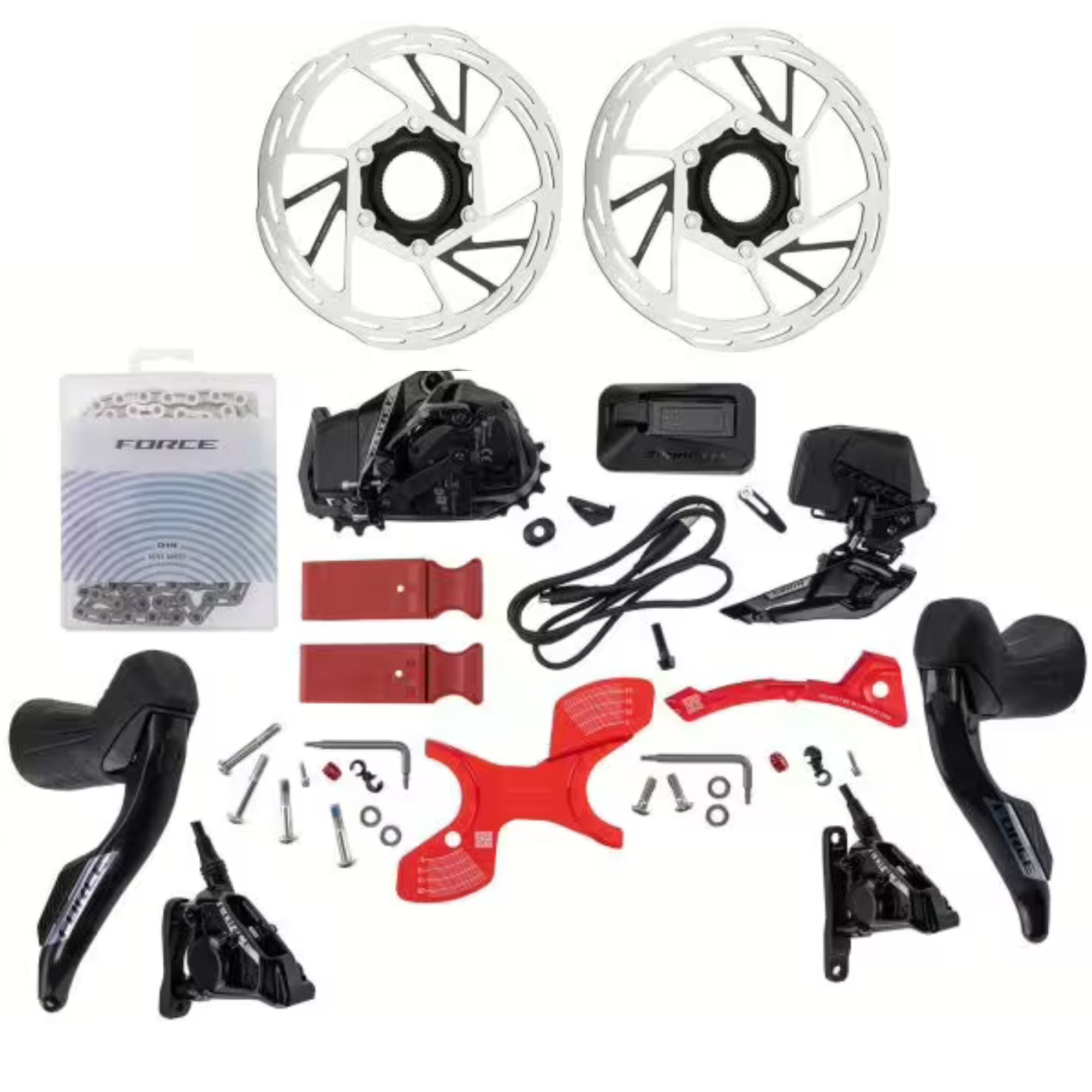 SRAM Geargruppesæt Force AXS E1 (12-speed, disc) Gruppekit