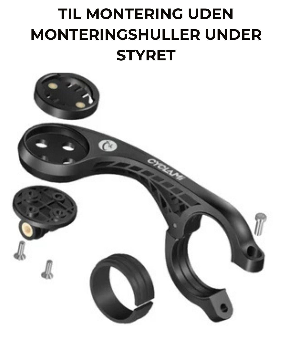 *TILBUD* Kraftig lygte på 2200Lumens + Out-Front til Garmin - Vælg mellem 2 slags Outfronts til Garmin