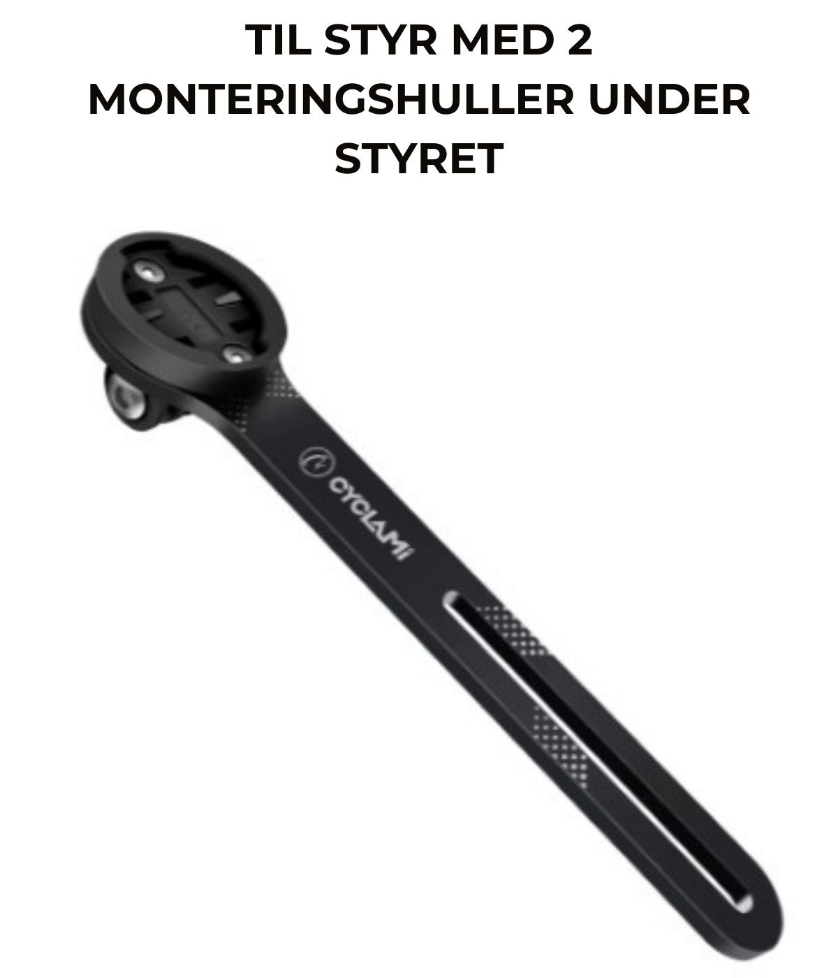 *TILBUD* Kraftig lygte på 2200Lumens + Out-Front til Garmin - Vælg mellem 2 slags Outfronts til Garmin