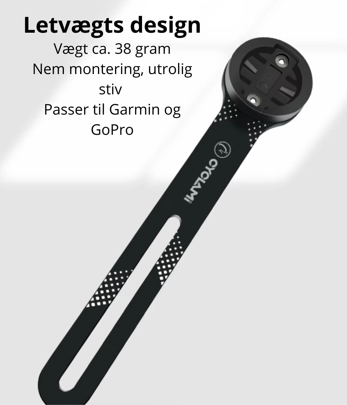 *TILBUD* Kraftig lygte på 2200Lumens + Out-Front til Garmin - Vælg mellem 2 slags Outfronts til Garmin