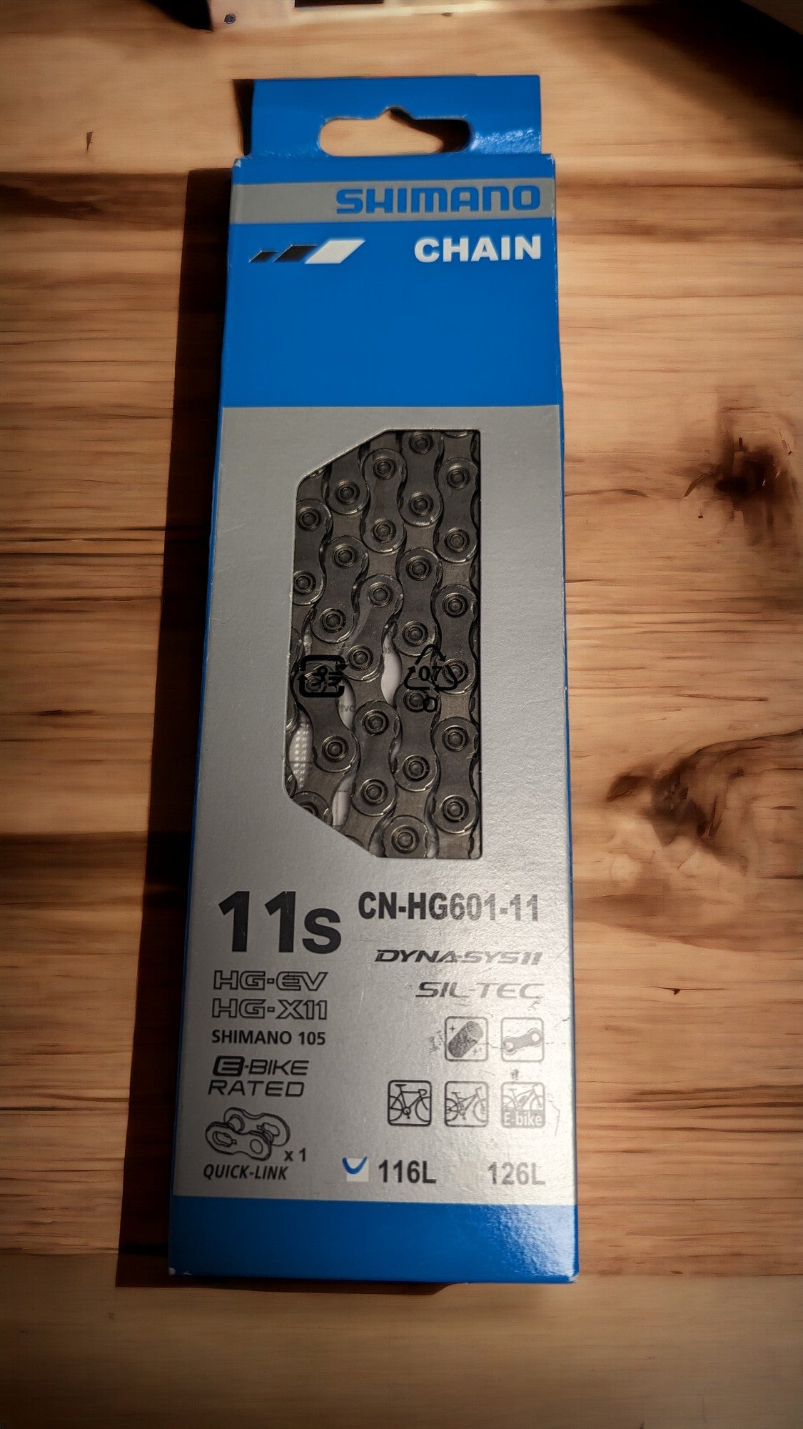 Shimano Chain 11 gears - CN-HG601 - Quick Link - 105/SLX 116 links - HG-X11