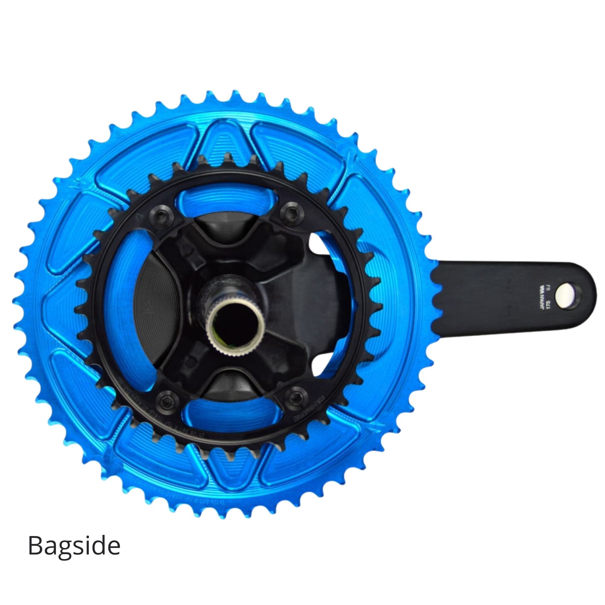 Alugear klingesæt sæt 2x12speed Rund for 110 BCD 4b Shimano Asymmetric