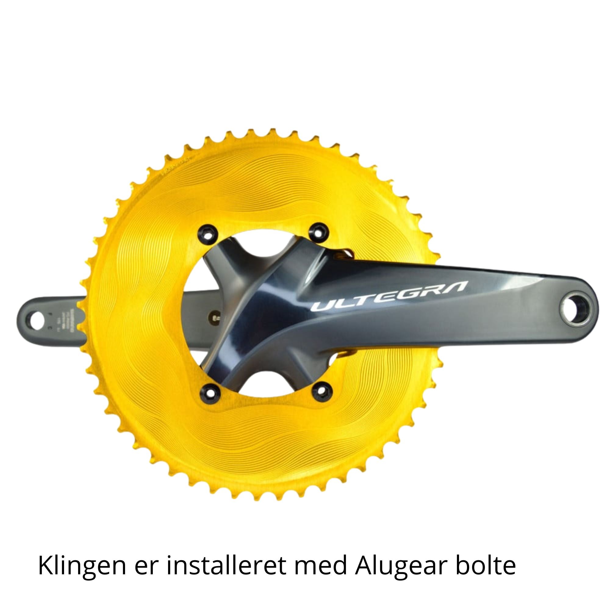 Alugear klingesæt 2x11speed Round for 110 BCD 4b Shimano Asymmetric