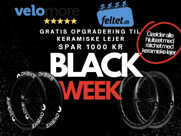 BLACK WEEK SPAR 1000kr på ALLE hjulsæt med Ratchet nav med keramiske lejer