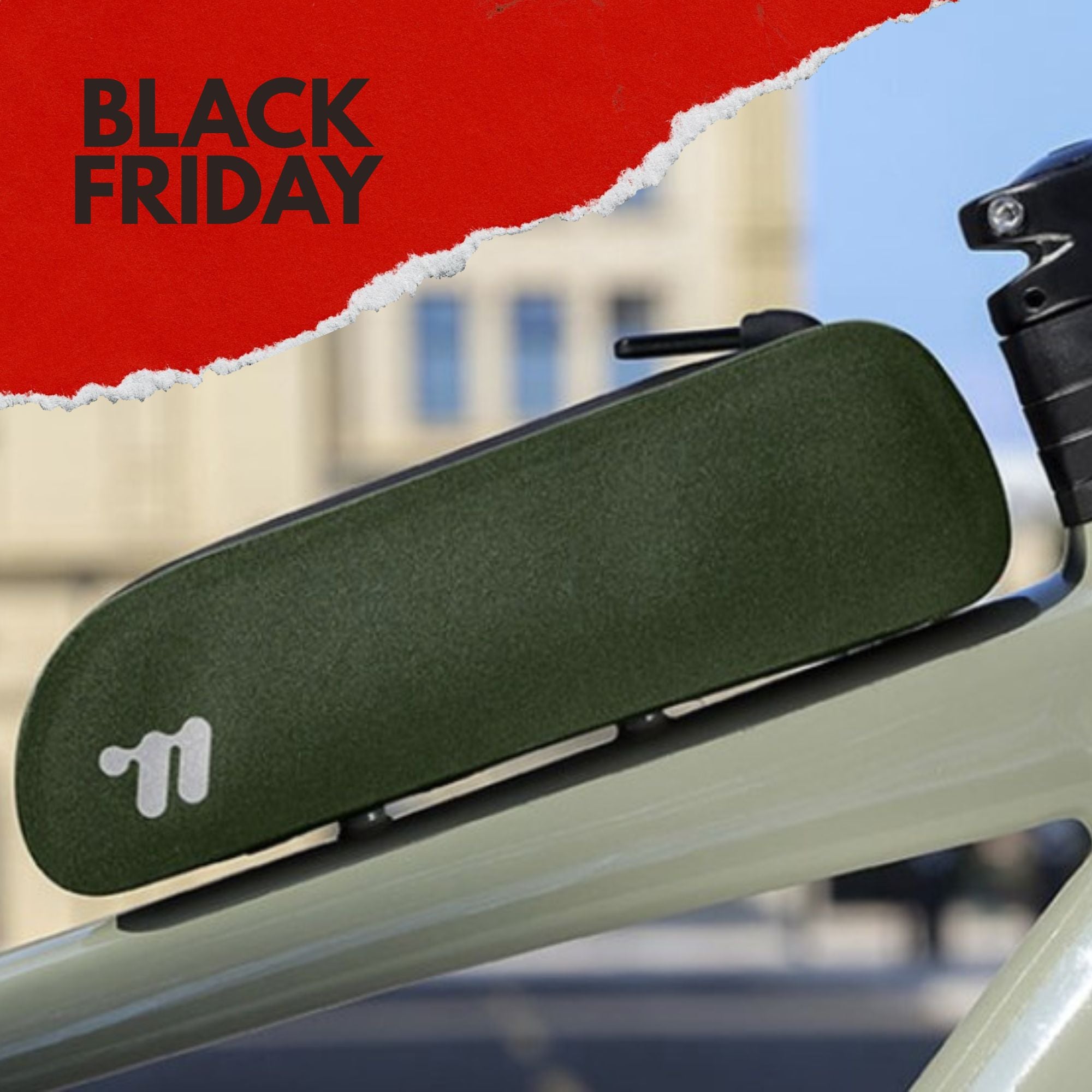 Cykelväska - Bolt-on och remmar - Smal väska för toppröret