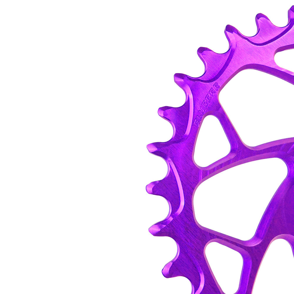 Alugear Oval til SRAM 8-bolts Road/Gravel "Beach Ball"